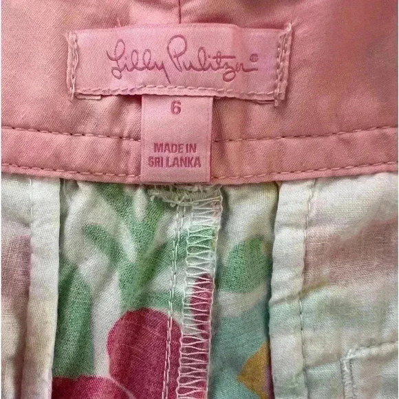 Lilly Pulitzer Callahan Ants On Parade Shorts Preppy Coastal Floral Size 6 - Picture 3 of 7